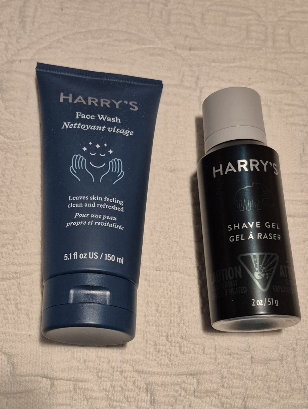 Harry's shave gel & face wash both new unused